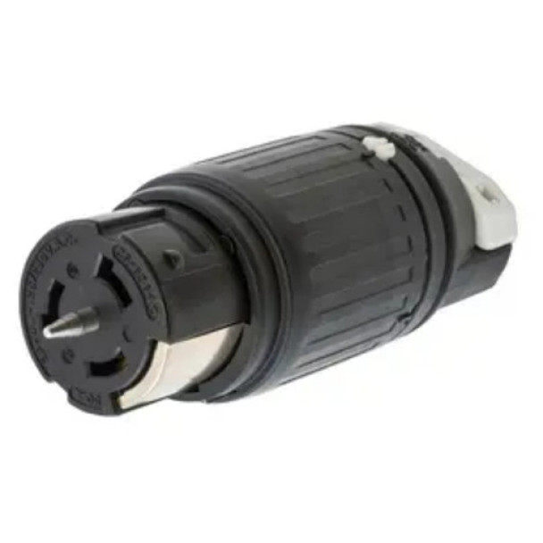 Hubbell Wiring Device-Kellems CS6364C Locking Connector (Black, White, 125/250VAC, 50A, 3P, 4W)