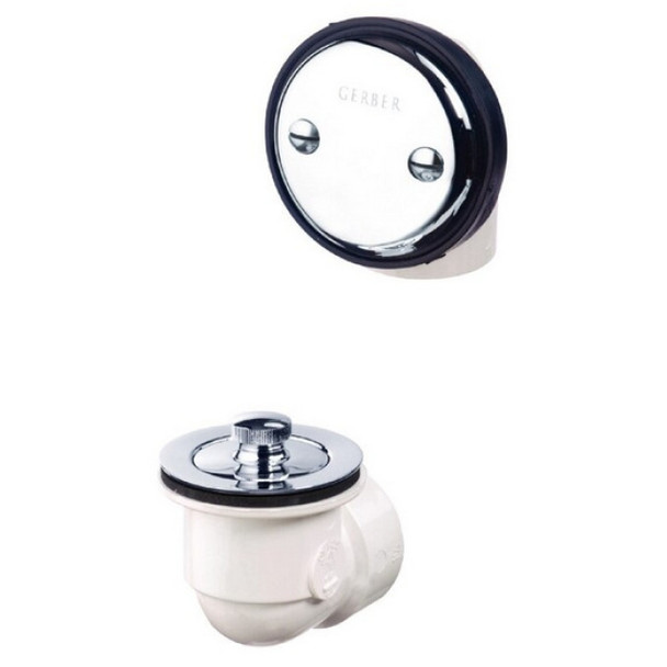 Gerber G0041552; 0041552; 41-552 Bath Drain (Schedule 40 PVC, Polished Chrome)