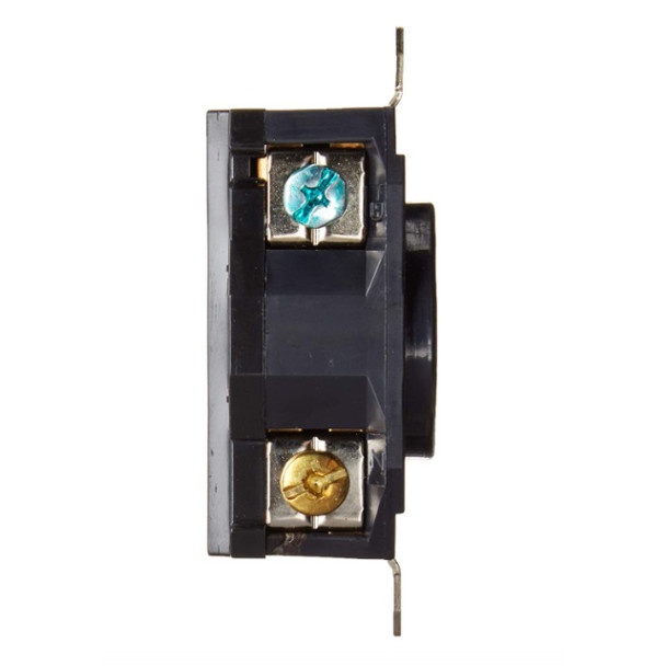 Leviton 2420 Locking Receptacle (Black, 250v, 20A, 3P, 4W)