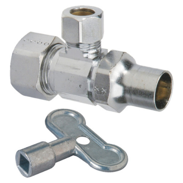 BrassCraft SCR19X C Supply Stop Valve (1/2 x 3/8in)