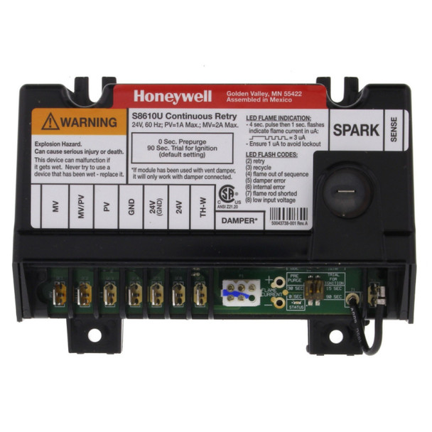 Honeywell S8610U3009/U; S8610U3009 Ignition Control (24VAC)