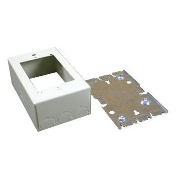 Wiremold V5745 Electrical Box (Ivory, Steel, 300v)