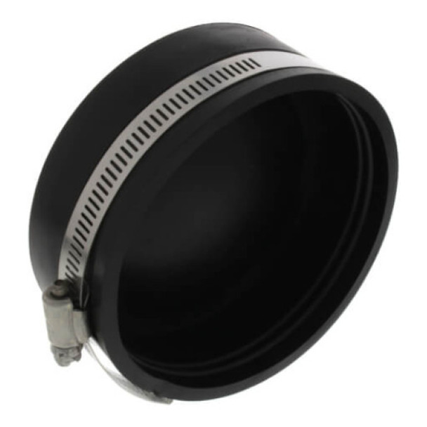 Fernco QC-104 Cap (Black, PVC, 4in, 4.3PSI, 140°F)