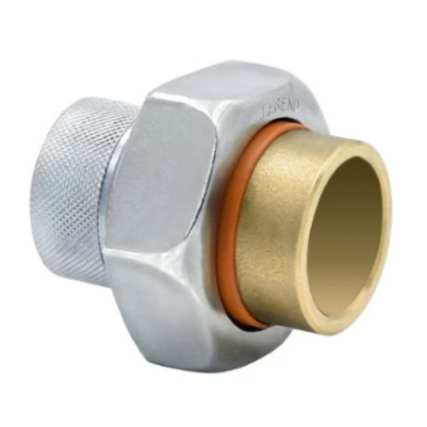 Legend Valve 301-107NL Dielectric Union (Forged Carbon Steel, Galvanized, 1-1/2in, Lead Free, 200PSI, 180°F)