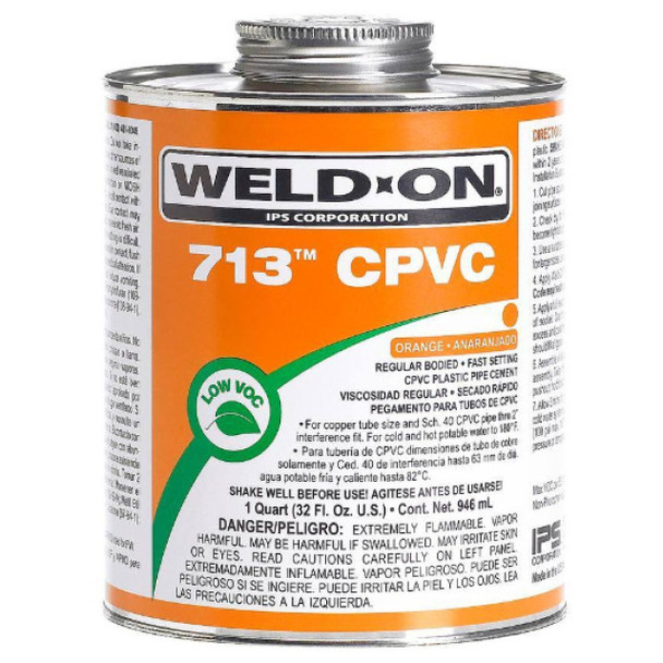 Weld-On 10129; 107130651 Cement (Orange, 1/4pt)