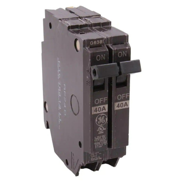 General Electric THQP240 Circuit Breaker (120/240VAC, 40A, 2P)