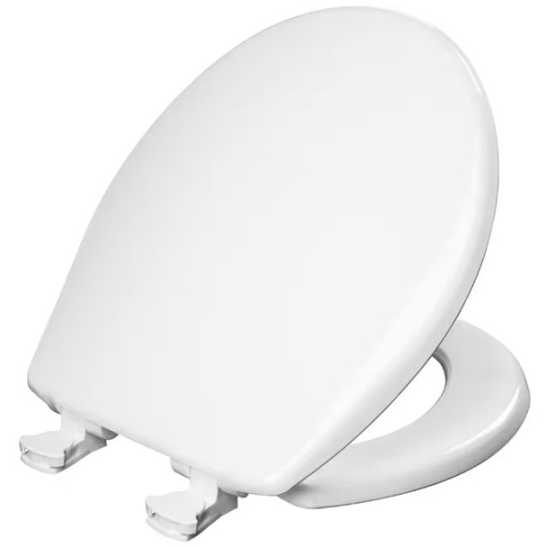 Bemis 730EC 000 Toilet Seat (White, Plastic, 1.94 x 14.69 x 16.63in, Round)