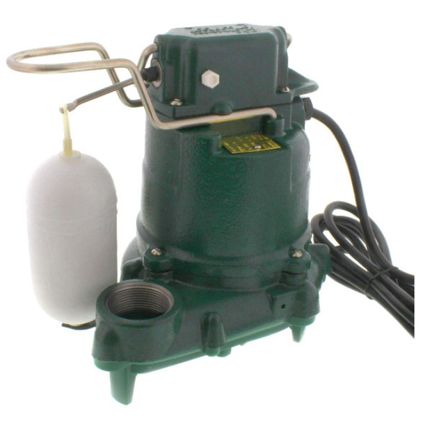 Zoeller 53-0001 Sump Pump (Green, 115v, 9.7A, 1/3hp, 43GPM)