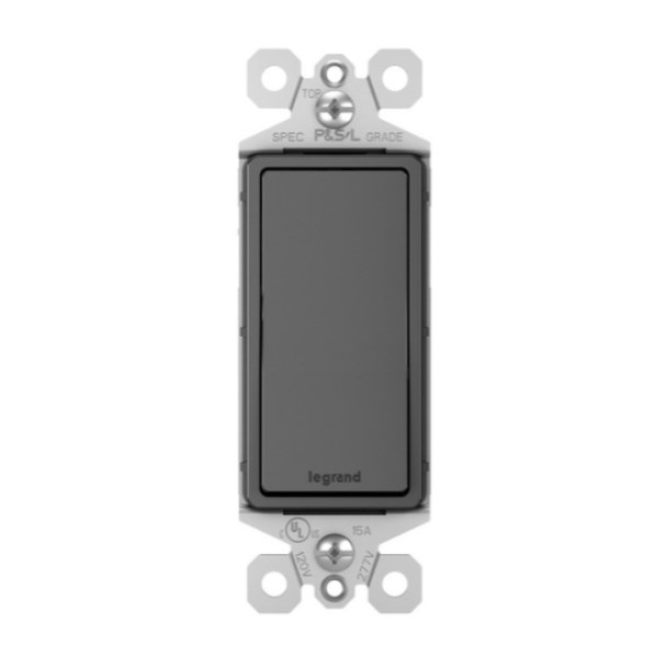 Legrand TM870BK Light Switch (Black, 120/277v, 15A, 1P)