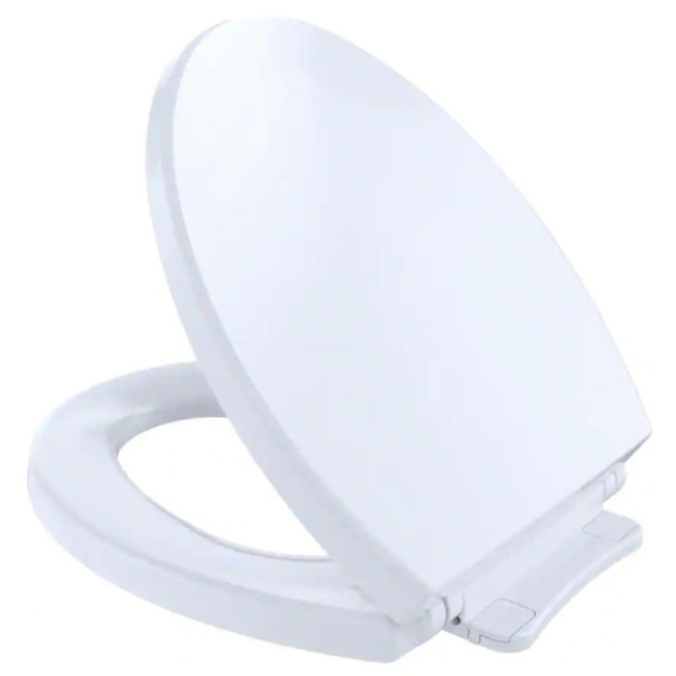 TOTO SS113#01 Toilet Seat (Cotton White, Polypropylene, 14 x 16-1/2 x 5-1/2in, Round)