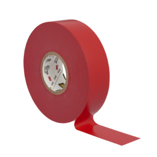 Scotch 35-3/4X66FT-RD; 7000006094 Electrical Tape (Red, PVC, 66ft x 3/4in)