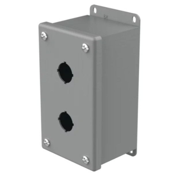 Hoffman Enclosures E2PBG Enclosure (Gray, Mild Steel, 1.8lbs, 5.75 x 3.25 x 2.75in)