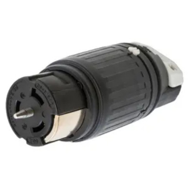Hubbell Wiring Device-Kellems CS8164C Locking Connector (Black, White, 480VAC, 50A, 3P, 4W)