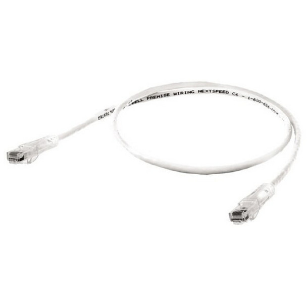 Hubbell Premise Wiring HC6W07 Patch Cord (White, 7ft)