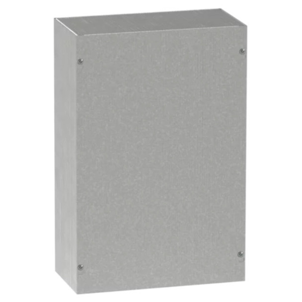 Hoffman Enclosures ASG12X12X4NK Enclosure (Unpainted, Mild Steel, 8.6lbs, 12 x 12 x 4in)