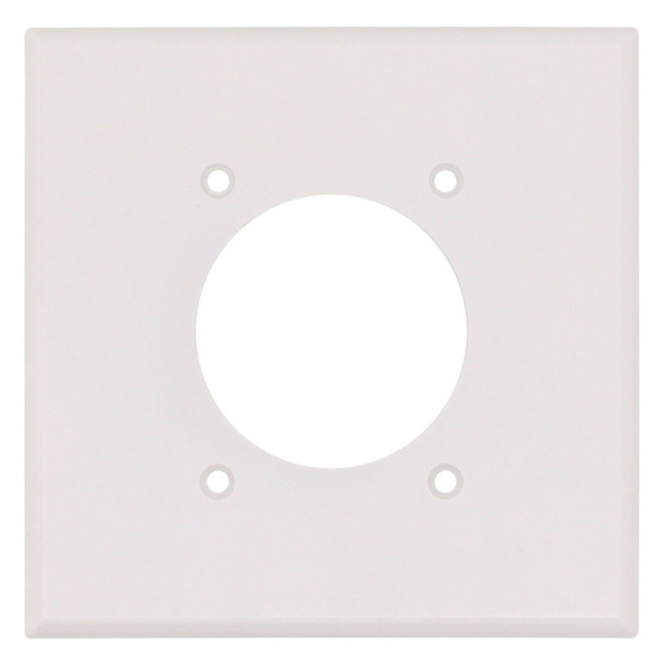 Leviton 80526-W Wall Plate (White, Thermoset Plastic, Gangs: 2)