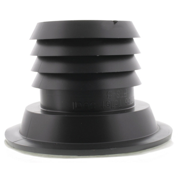 Fernco FTS-3 Toilet Seal (Black, PVC, 3in)