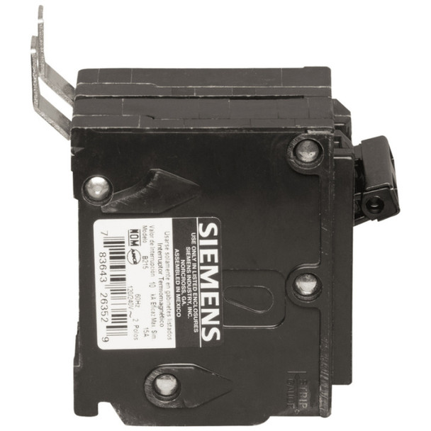 Siemens B215 Circuit Breaker (120/240VAC, 15A, 2P)