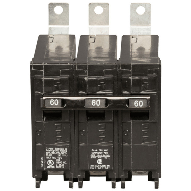 Siemens B360 Circuit Breaker (240VAC, 60A, 3P)