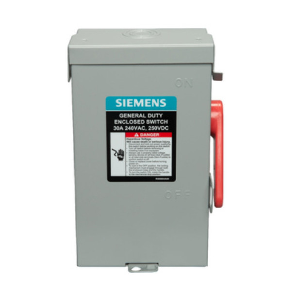 Siemens GF321NA Safety Switch (Steel, 240v, 30A, 3P)