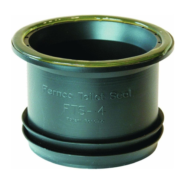 Fernco FTS-4 Toilet Seal (Black, PVC, 4in)