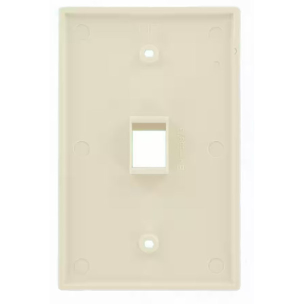 Leviton 41091-1TN Wall Plate (Light Almond, High-Impact Nylon, Gangs: 1)