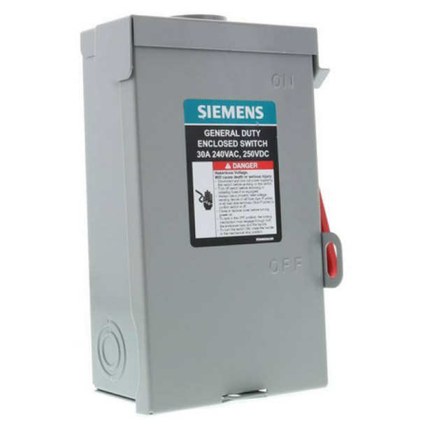 Siemens GF221NRA Safety Switch (Steel, 240v, 30A, 2P)