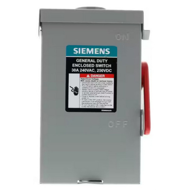 Siemens GF221NRA Safety Switch (Steel, 240v, 30A, 2P)