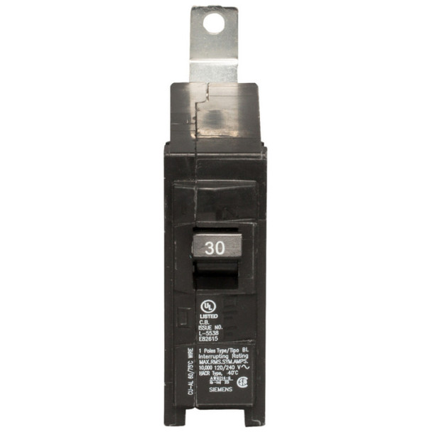 Siemens B130 Circuit Breaker (120/240VAC, 30A, 1P)