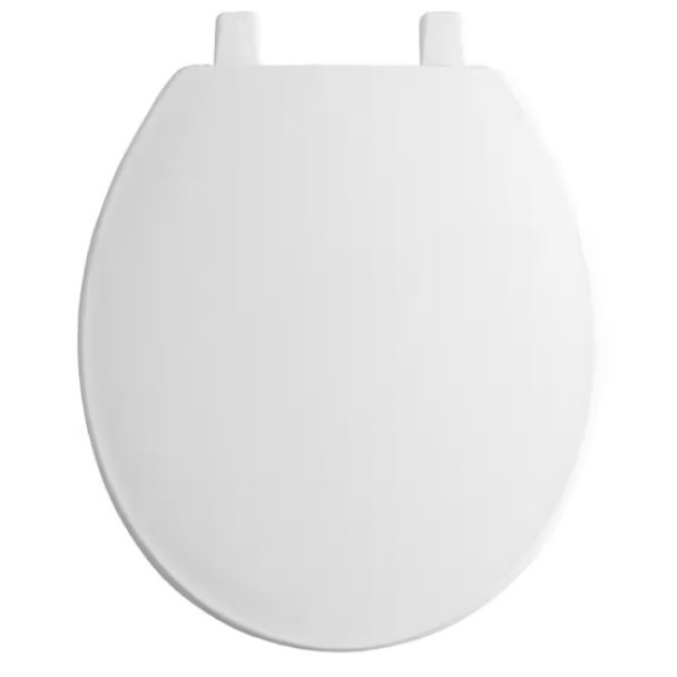 Kohler K-4775-0 Toilet Seat (White, Plastic, 14-3/16 x 16-5/8 x 7/8in, Round)