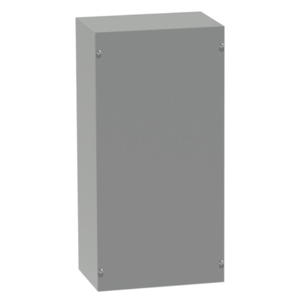 Hoffman Enclosures ASE18X18X4NK Enclosure (Gray, Mild Steel, 16.4lbs, 18 x 18 x 4in)