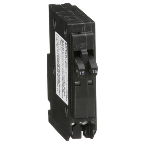 Square D QO1515 Circuit Breaker (120/240VAC, 15A, 1P)