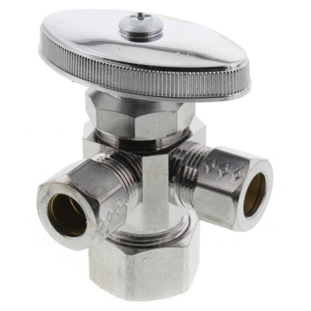 BrassCraft CR1901LRX C1 Supply Stop Valve (1/2 x 3/8 x 3/8in)