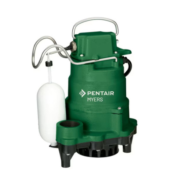 Myers MCI033 Sump Pump (Green, 115v, 9.8A, 1/3hp, 40GPM)