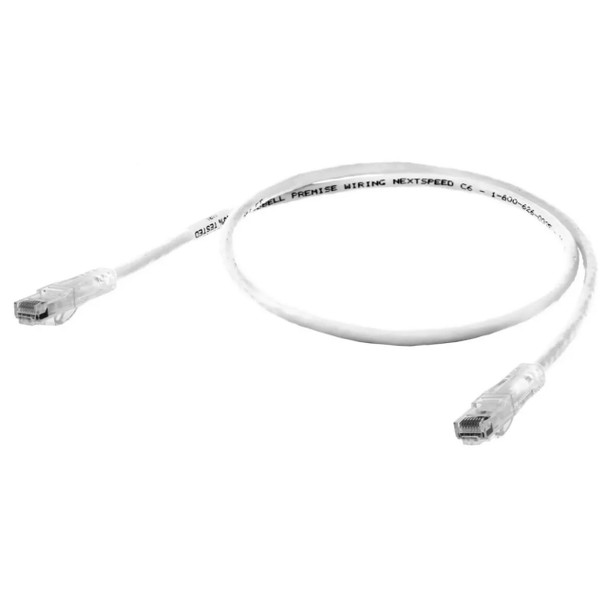Hubbell Premise Wiring HC6W03 Patch Cord (White, 3ft)