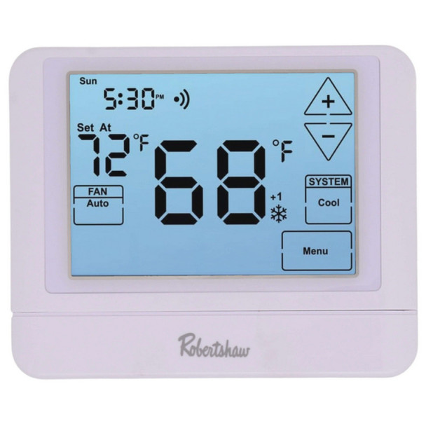Robertshaw RS10420T Thermostat (White, 24v, 41 to 90°F)