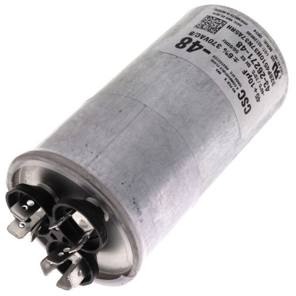 Rheem 43-26271-48 Capacitor (370v, Round, 45/10MFD)