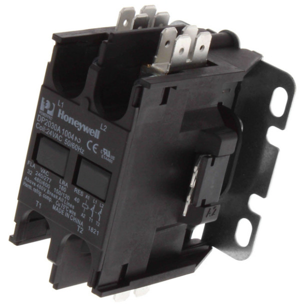 Honeywell DP2030A1004/U; DP2030A1004 Contactor  (24v, 30A, 2P)