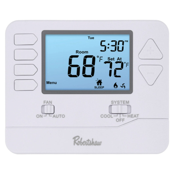 Robertshaw RS9220 Thermostat (White, 24v, 41 to 95°F)