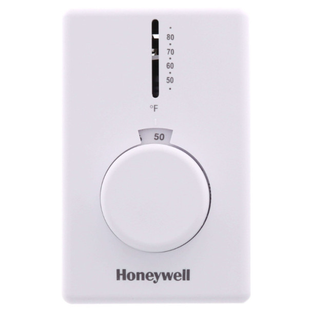 Honeywell T4398A1021/U; T4398A1021 Thermostat (Premier White, 120/208/240/277VAC, 50 to 80°F)