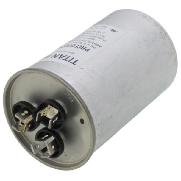 Titan Pro PRCFD7075A Capacitor (440/370v, Round, 70/7.5MFD)