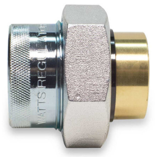 Watts 0821400; 3001A 1/2 Dielectric Union (Iron, Brass, Steel, 1/2in, 250PSI, 180°F)