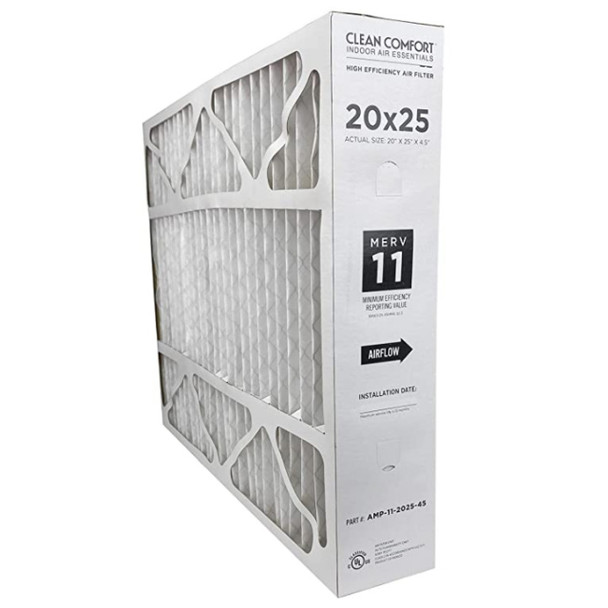 Clean Comfort AMP-11-2025-45 Air Filter (20 x 25 x 4.5in, MERV: 11)