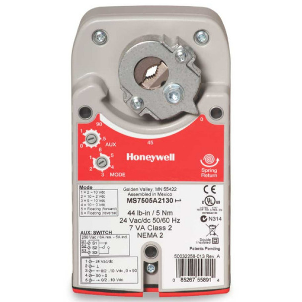 Honeywell MS7505A2130/U; MS7505A2130 Actuator (24v)