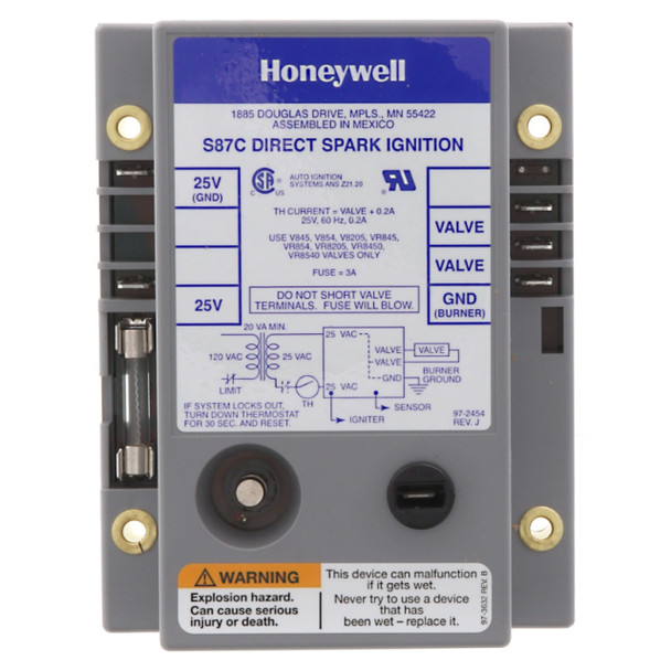 Honeywell S87C1030/U; S87C1030 Ignition Control (24VAC)