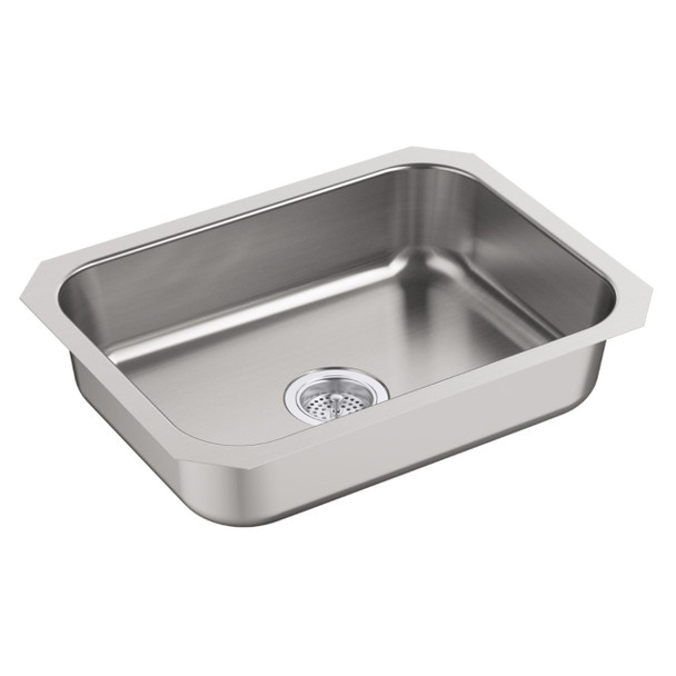 Sterling (Kohler) 24738-NA Kitchen Sink (24 x 18 x 6in, Rectangular, Luster Stainless Steel)