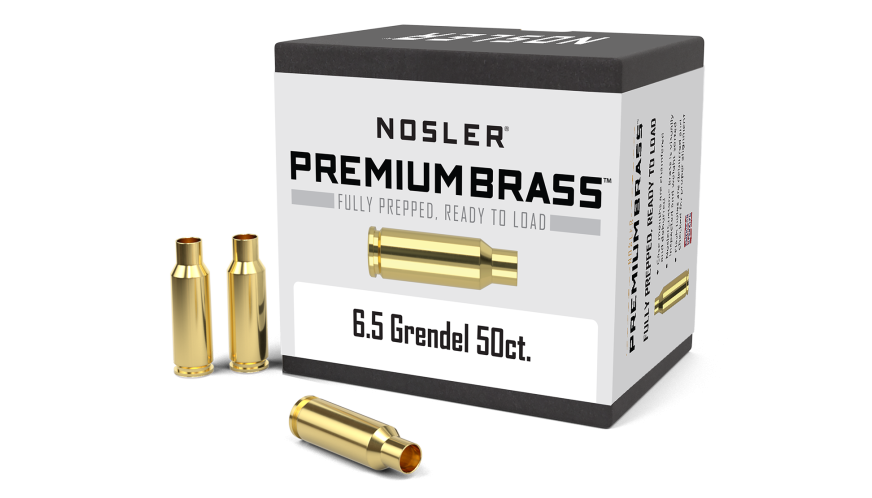 Nosler Premium Brass Box - 6.5mm Grendel (50ct) 44916
