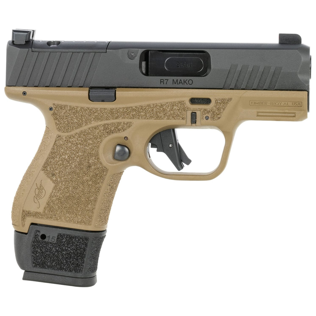 Kimber R7 Mako 9mm FDE Pistol with 11rd & 15rd Mags 3800040