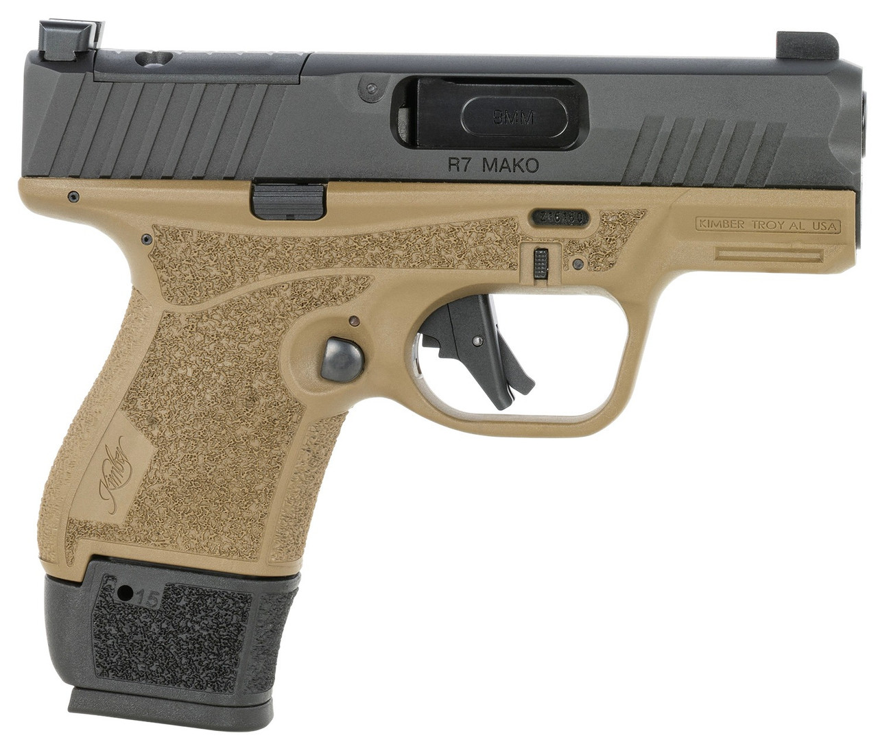 Kimber R7 Mako 9mm FDE Pistol with 11rd & 15rd Mags 3800040