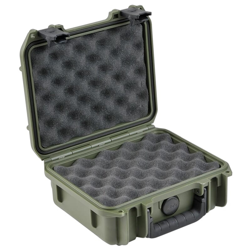 SKB iSeries 9"x7"x4" OD Green Pistol Case w/Layered Foam 3i-0907-4M-L